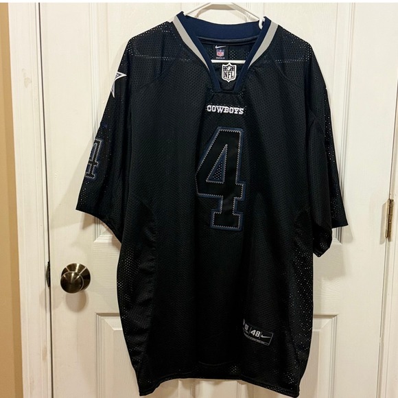 Dallas Cowboys DAK PRESCOTT Black Nike NFL Jersey Size 48 XL Mesh - Picture 3 of 5
